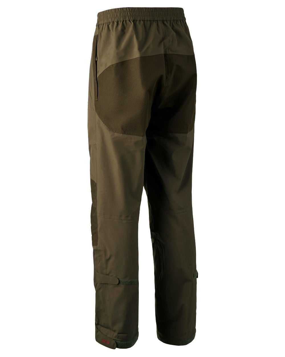 Canteen coloured Deerhunter Track Rain Trousers on white background #colour_canteen