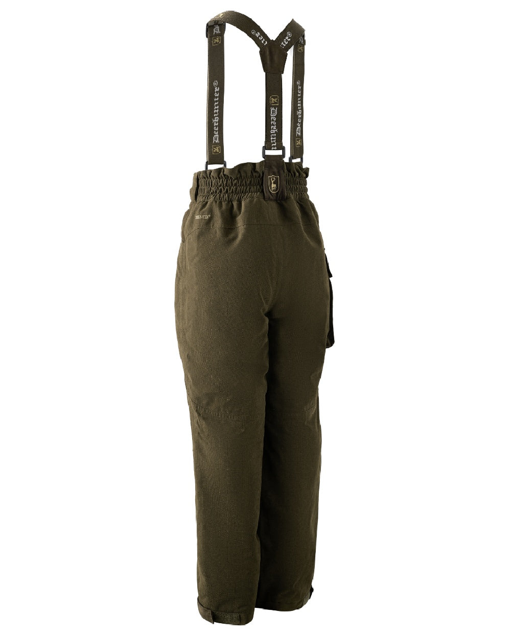Tarmac Green coloured Deerhunter Youth Eagle Winter Trousers on white background #colour_tarmac-green