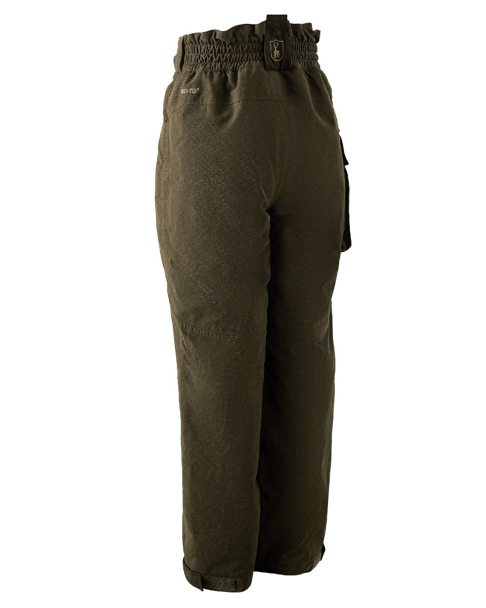 Tarmac Green coloured Deerhunter Youth Eagle Winter Trousers on white background #colour_tarmac-green