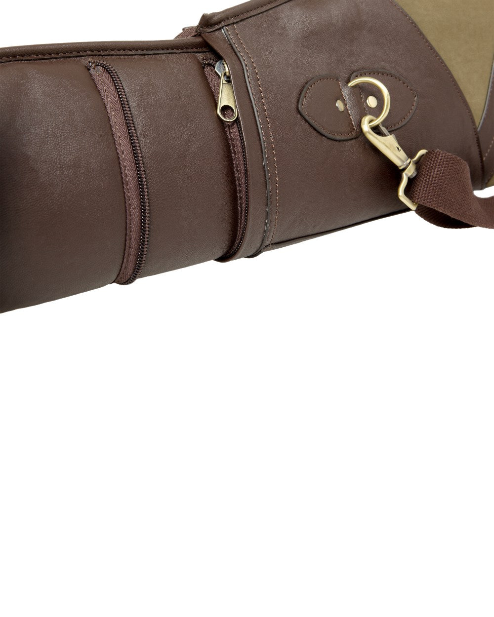 Olive Brown Coloured Harkila Adjustable Slip on white background #colour_olive-brown
