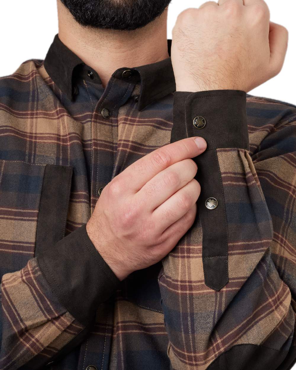 Burgundy Coloured Harkila Aivak Long Sleeved Shirt on white background #colour_burgundy