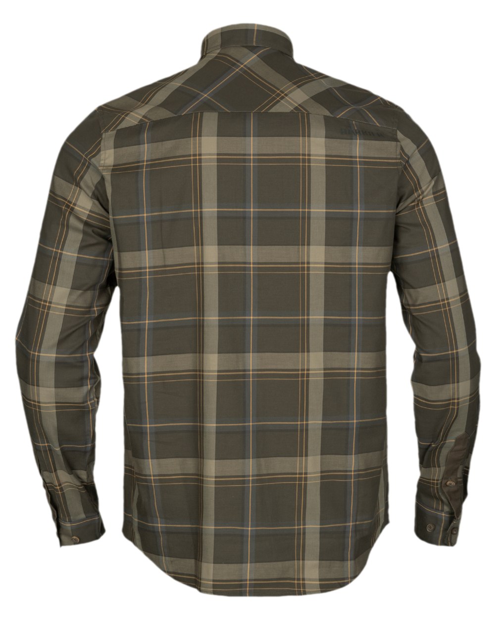 Willow Green Coloured Harkila Anker Long Sleeve Shirt on white background #colour_willow-green