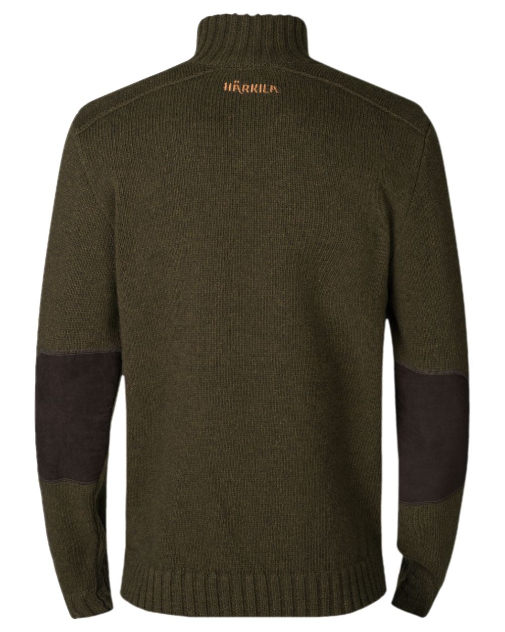 Willow Green Coloured Harkila Annaboda 2.0 HSP Knit Pullover on white background #colour_willow-green