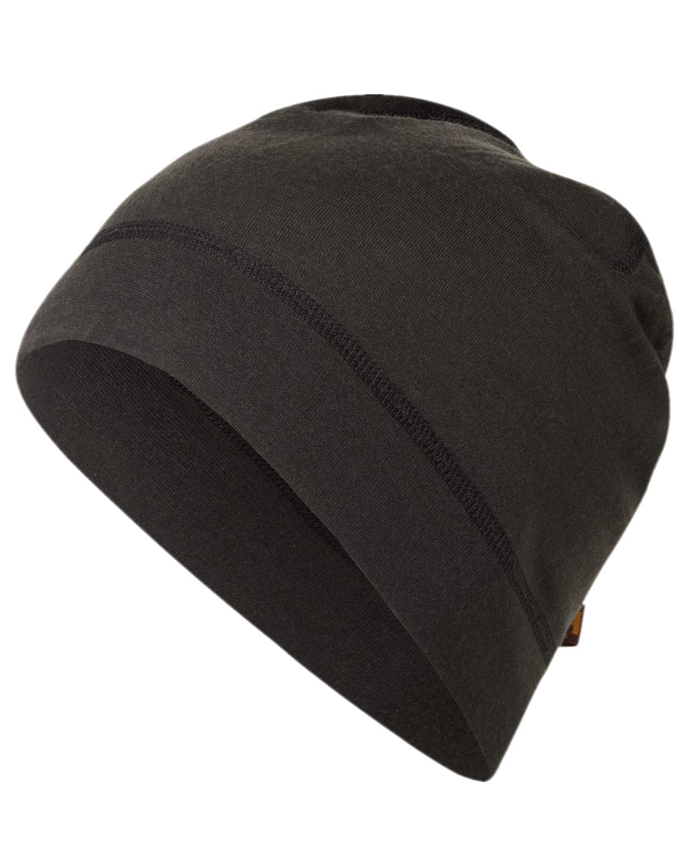 Shadow Brown Coloured Harkila Base All Season Beanie on white background #colour_shadow-brown