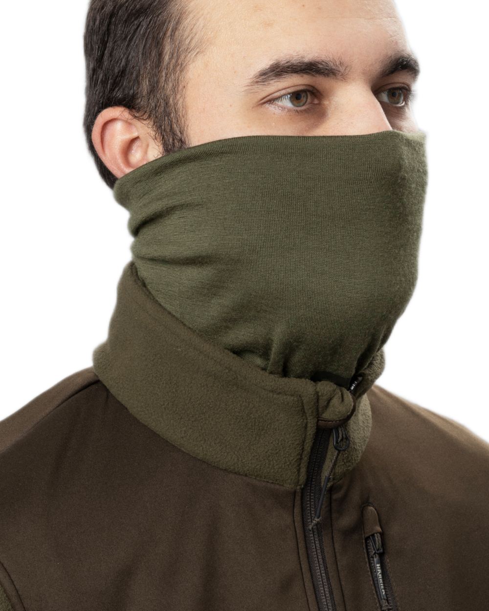 Dark Olive Coloured Harkila Base All Season Tubular Limited Edition on white background #colour_dark-olive