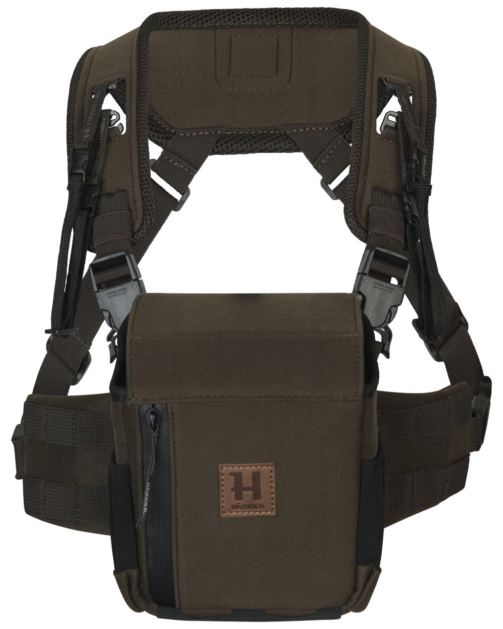 Dark Willow Green coloured Harkila Bino Harness on white background #colour_dark-willow-green