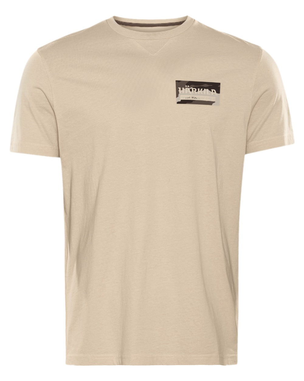 Peyote Grey Coloured Harkila Core T-Shirt on white background #colour_peyote-grey