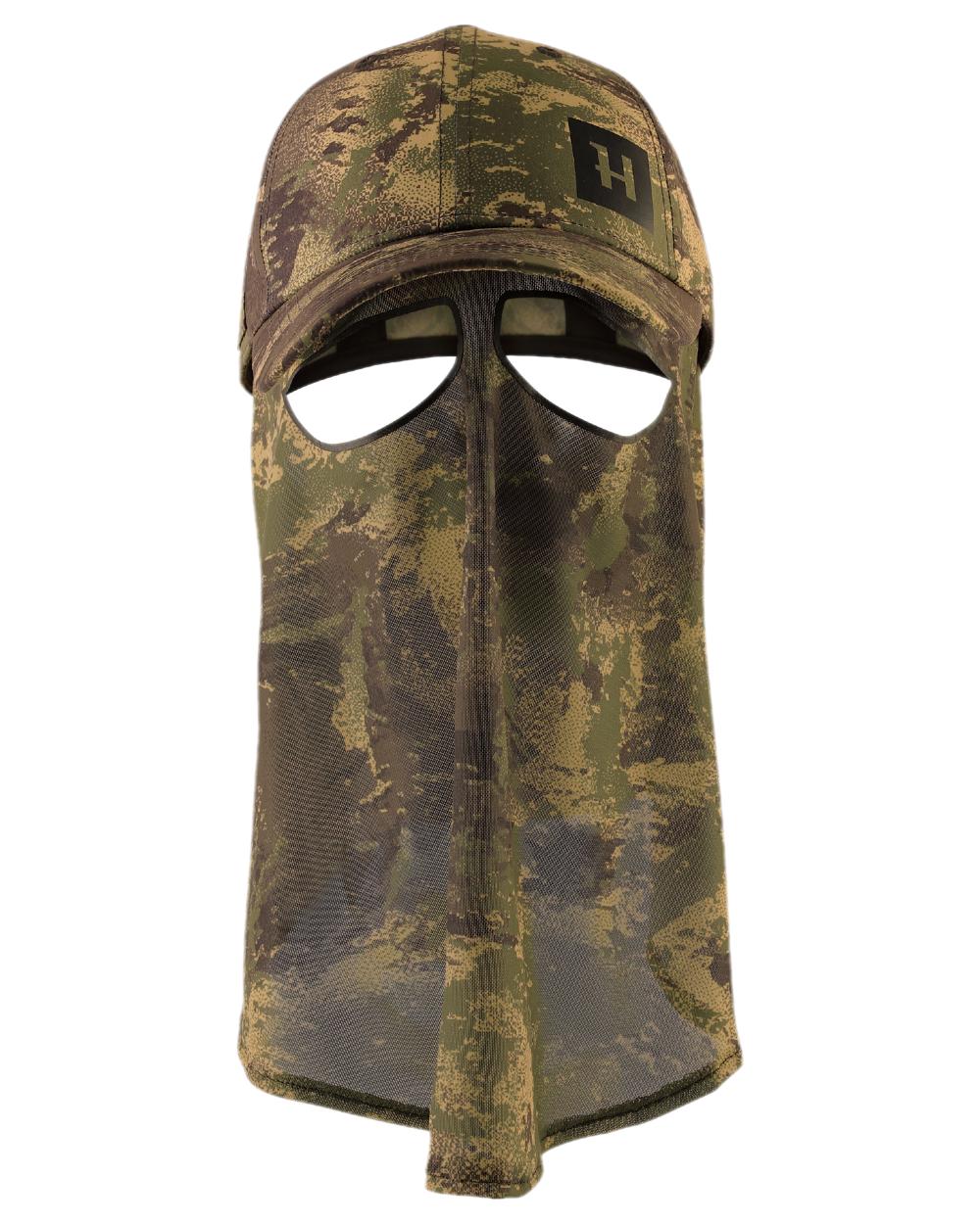 AXIS Forest Coloured Harkila Deer Stalker Camo Cap With Mesh on white background #colour_axis-forest