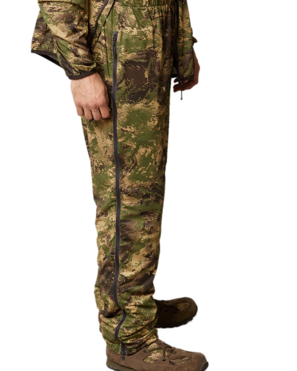 AXIS Forest Coloured Harkila Deer Stalker Camo Cover Trousers on white background #colour_axis-forest