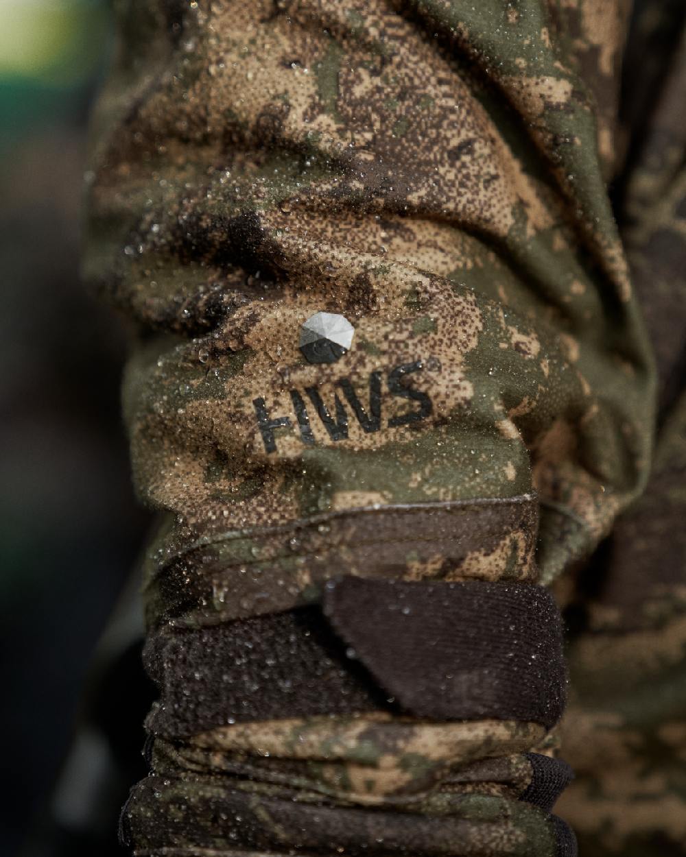 AXIS Forest Coloured Harkila Deer Stalker Camo HWS Jacket on forest background #colour_axis-forest