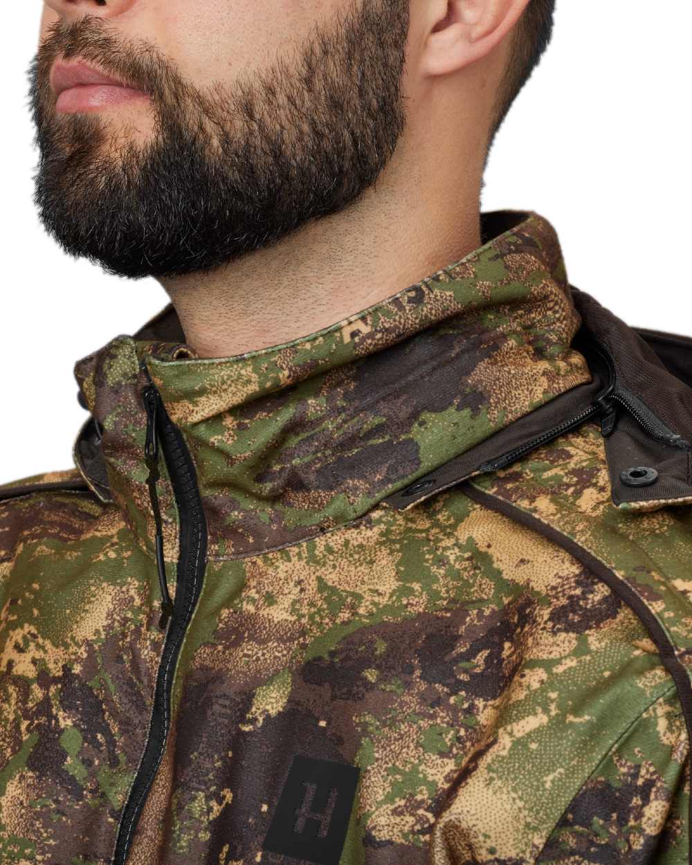 AXIS Forest Coloured Harkila Deer Stalker Camo HWS Jacket on white background #colour_axis-forest