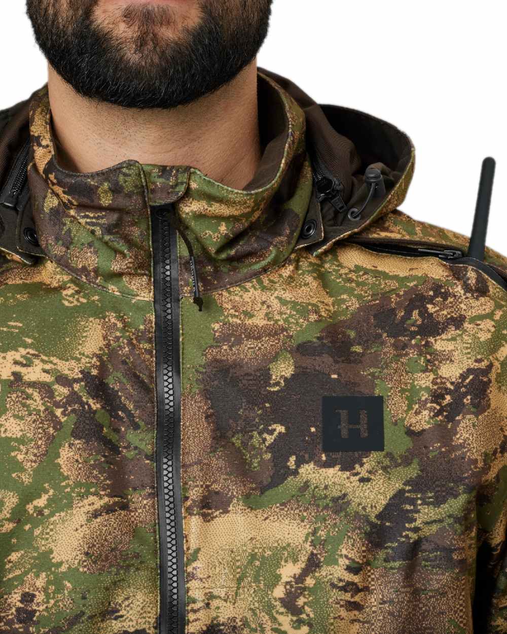 AXIS Forest Coloured Harkila Deer Stalker Camo HWS Jacket on white background #colour_axis-forest