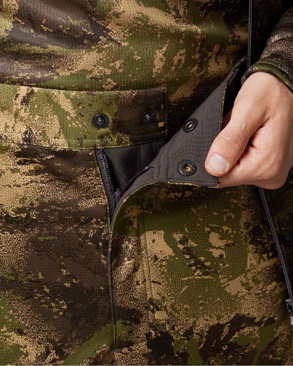 AXIS Forest Coloured Harkila Deer Stalker Camo Light Trousers on white background #colour_axis-forest