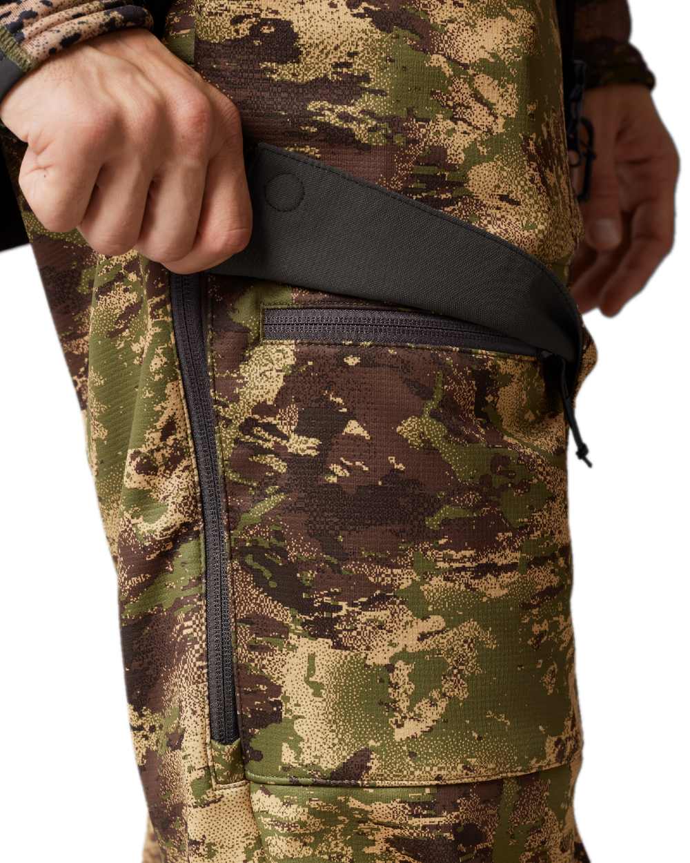 AXIS Forest Coloured Harkila Deer Stalker Camo Light Trousers on white background #colour_axis-forest