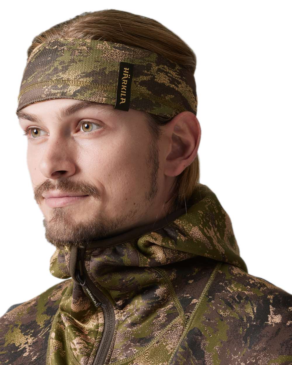 AXIS Forest Coloured Harkila Deer Stalker Camo Neck Gaiter on white background #colour_axis-forest