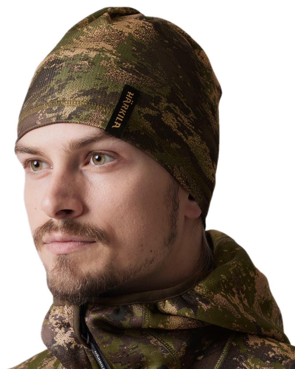AXIS Forest Coloured Harkila Deer Stalker Camo Neck Gaiter on white background #colour_axis-forest