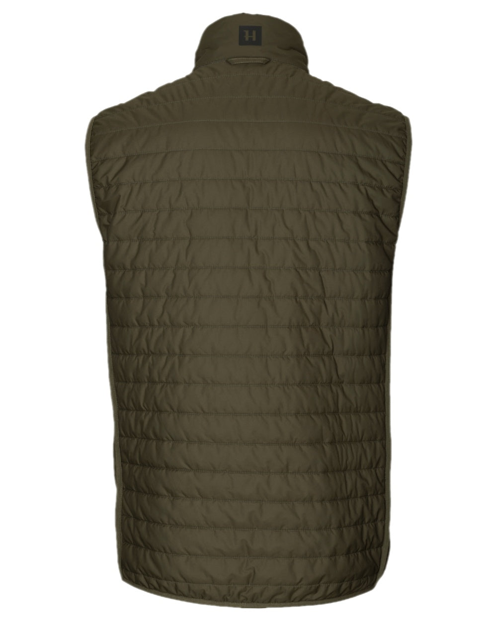 Willow Green AXIS Forest Coloured Harkila Deer Stalker Camo Reversible Packable Waistcoat on white background #colour_willow-green-axis-forest