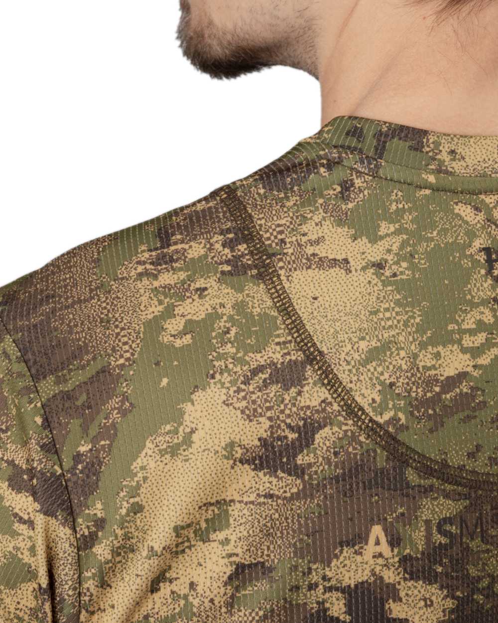 AXIS Forest Coloured Harkila Deer Stalker Camo Short Sleeve T-Shirt on white background #colour_axis-forest