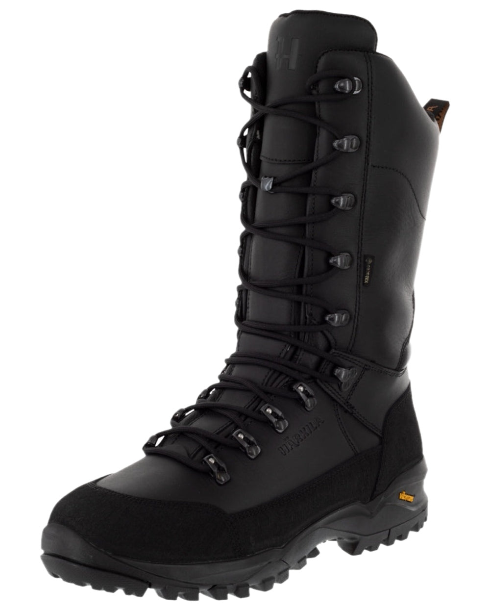 Black Coloured Harkila Driven Hunt 2.0 GTX Boots on white background #colour_black