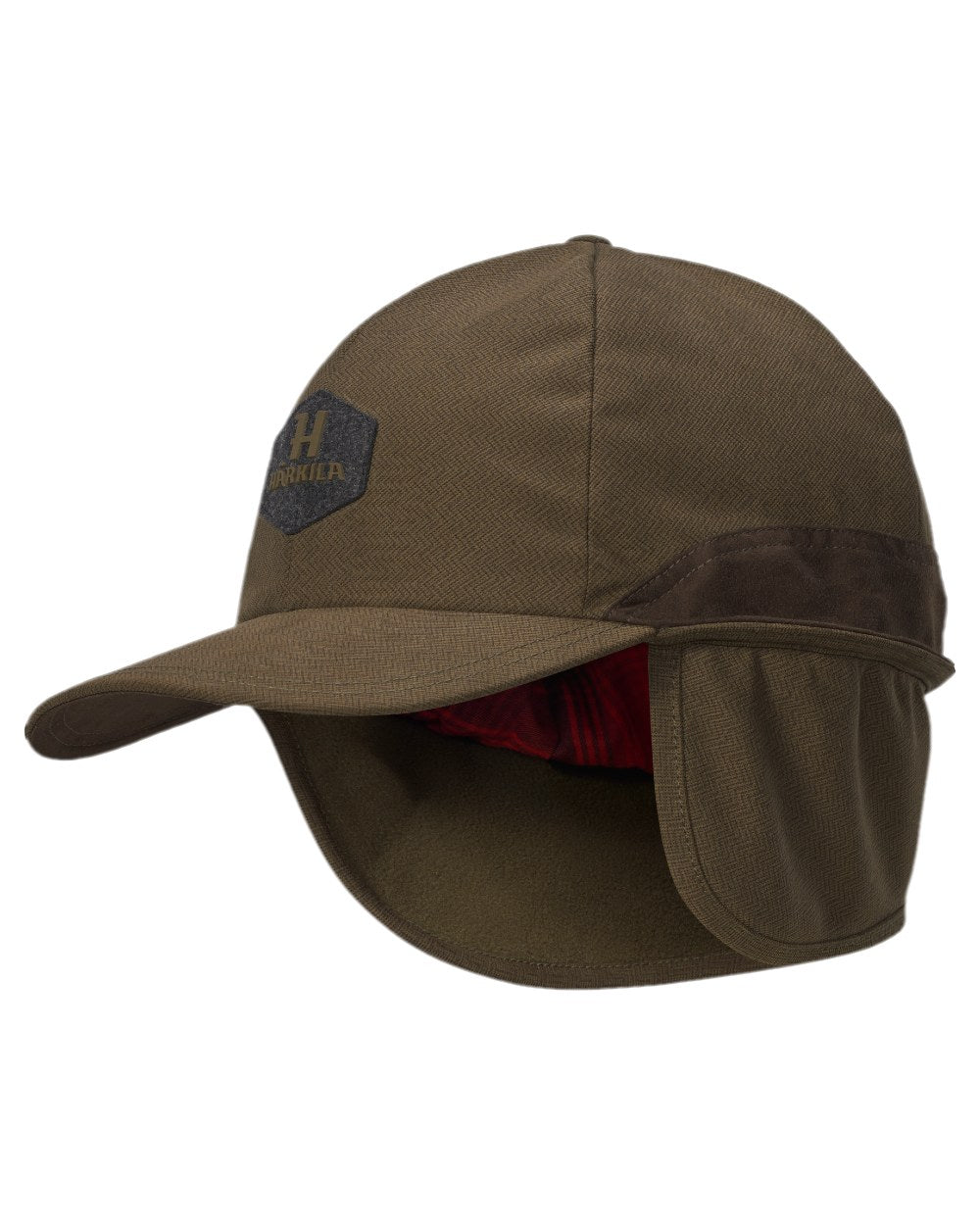 Willow Green Coloured Harkila Driven Hunt HSP Insulated Cap on white background #colour_willow-green
