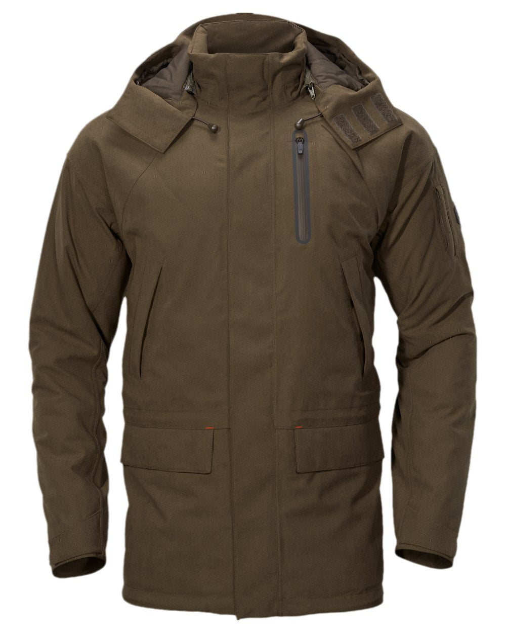 Willow Green Coloured Harkila Driven Hunt HWS Insulated Jacket on white background #colour_willow-green