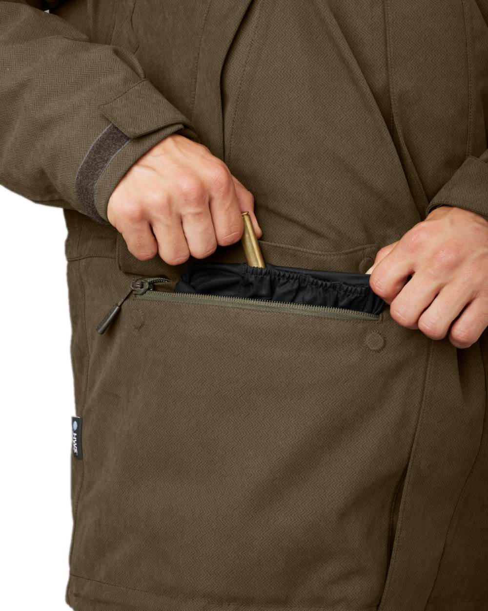 Willow Green Coloured Harkila Driven Hunt HWS Insulated Jacket on white background #colour_willow-green