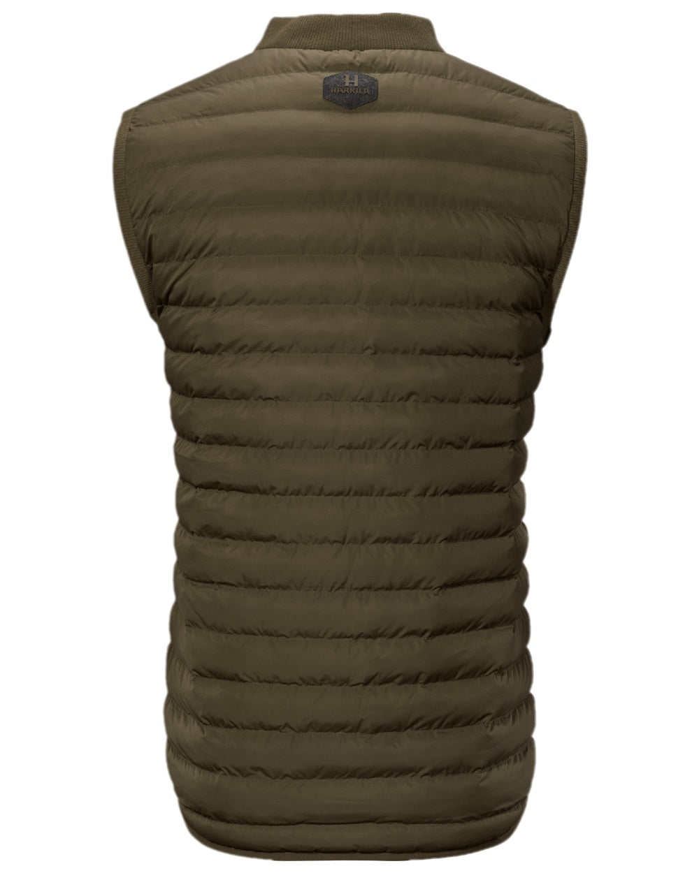 Willow Green Coloured Harkila Driven Hunt Insulated Waistcoat on white background #colour_willow-green