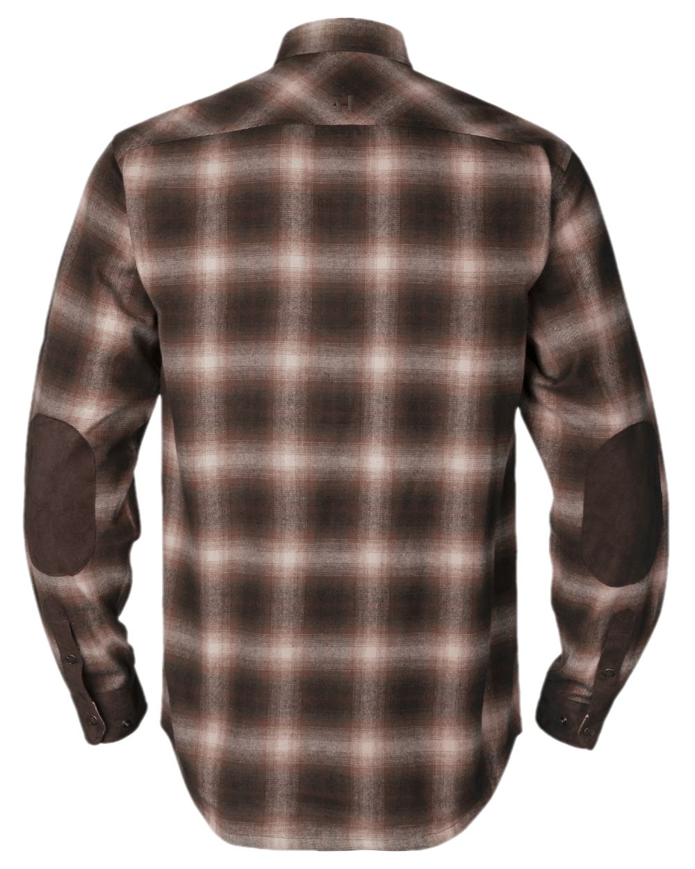 Burgundy Coloured Harkila Folke Shirt Jacket on white background #colour_burgundy