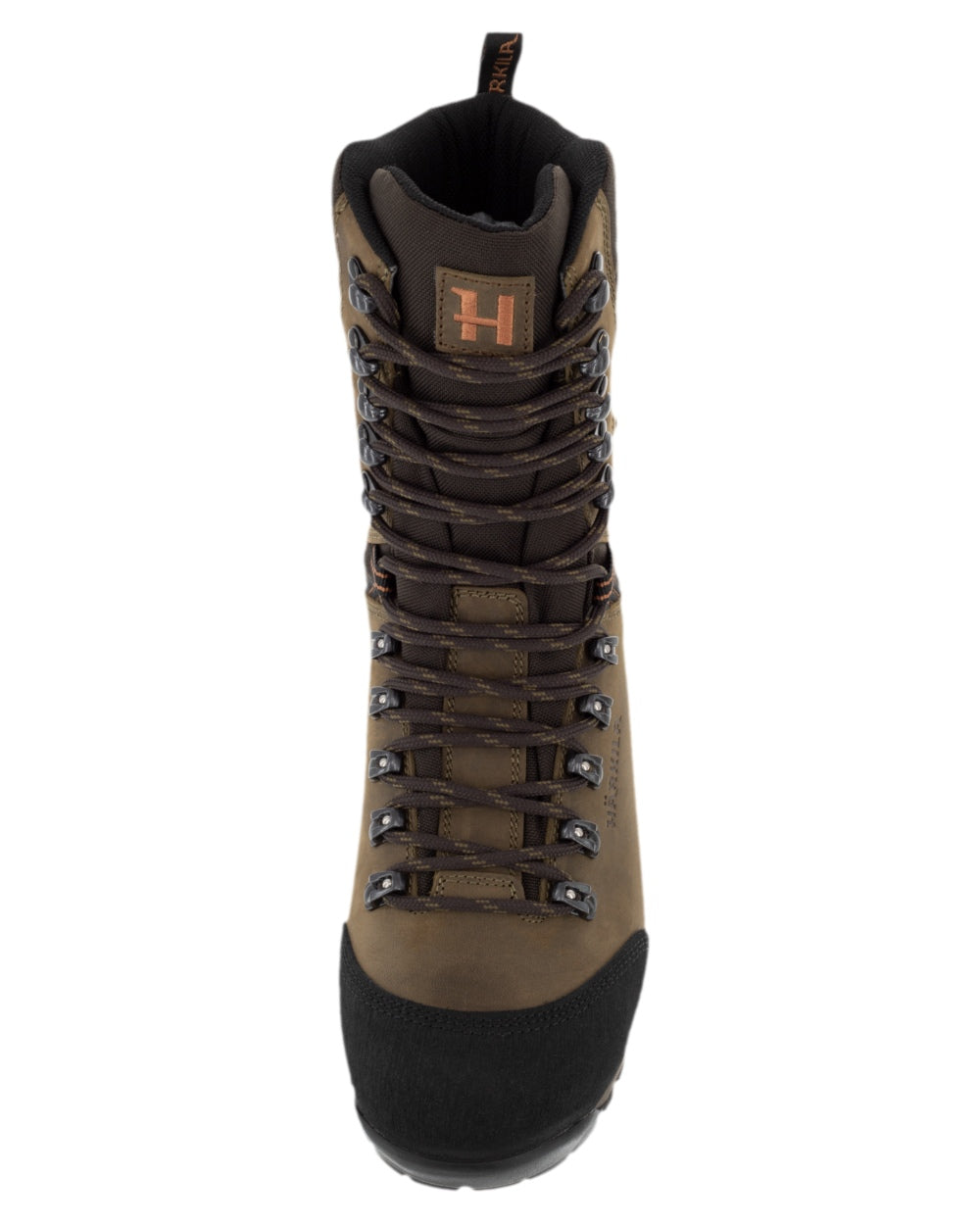 Willow Green Coloured Harkila Forest Hunter Hi GTX Boots on white background #colour_willow-green