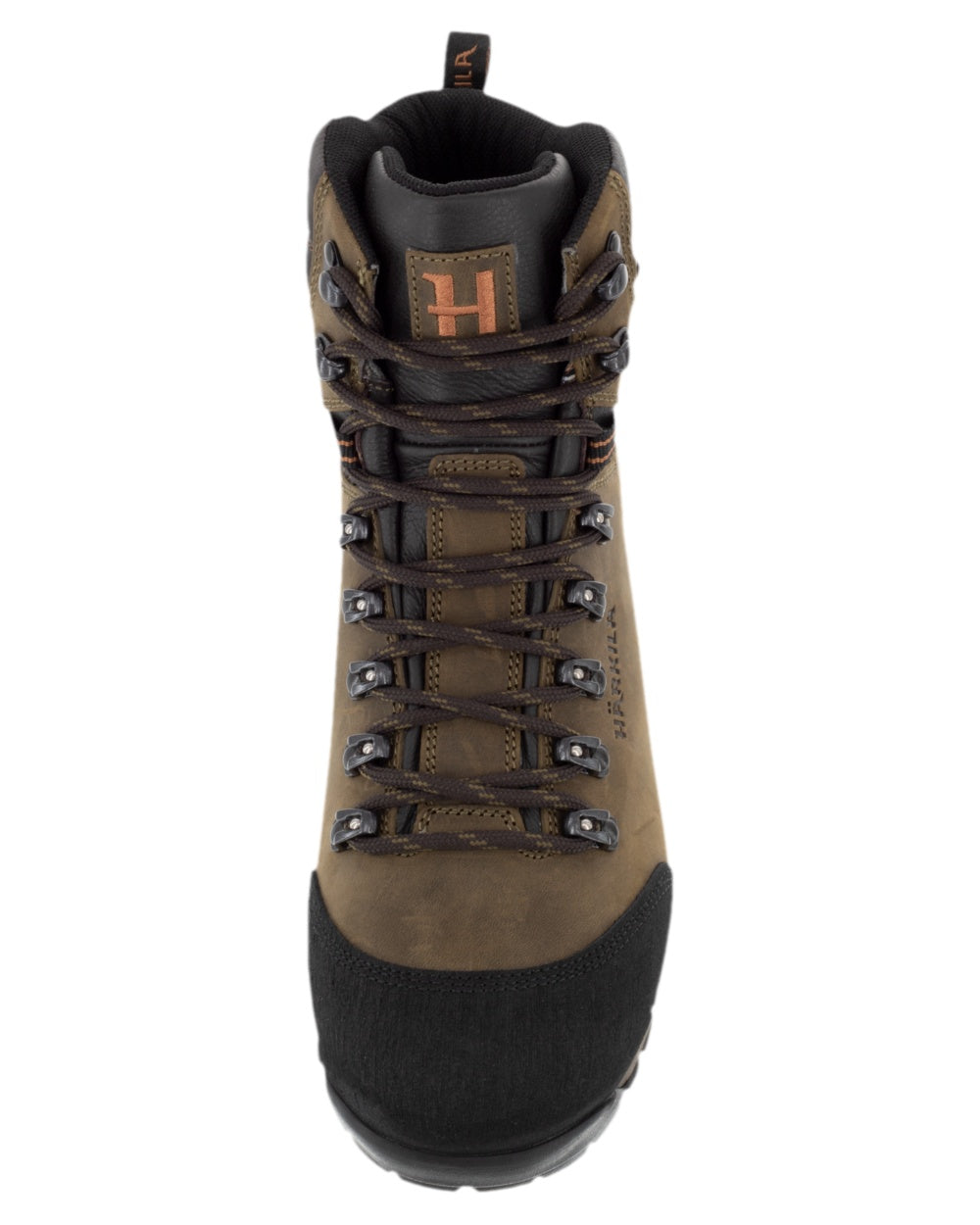 Willow Green Coloured Harkila Forest Hunter Mid GTX Boots on white background #colour_willow-green
