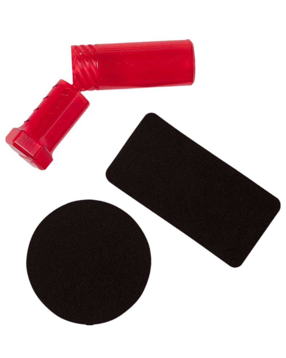 Black Coloured Harkila GORE-TEX Repair Kit Black on white background #colour_black