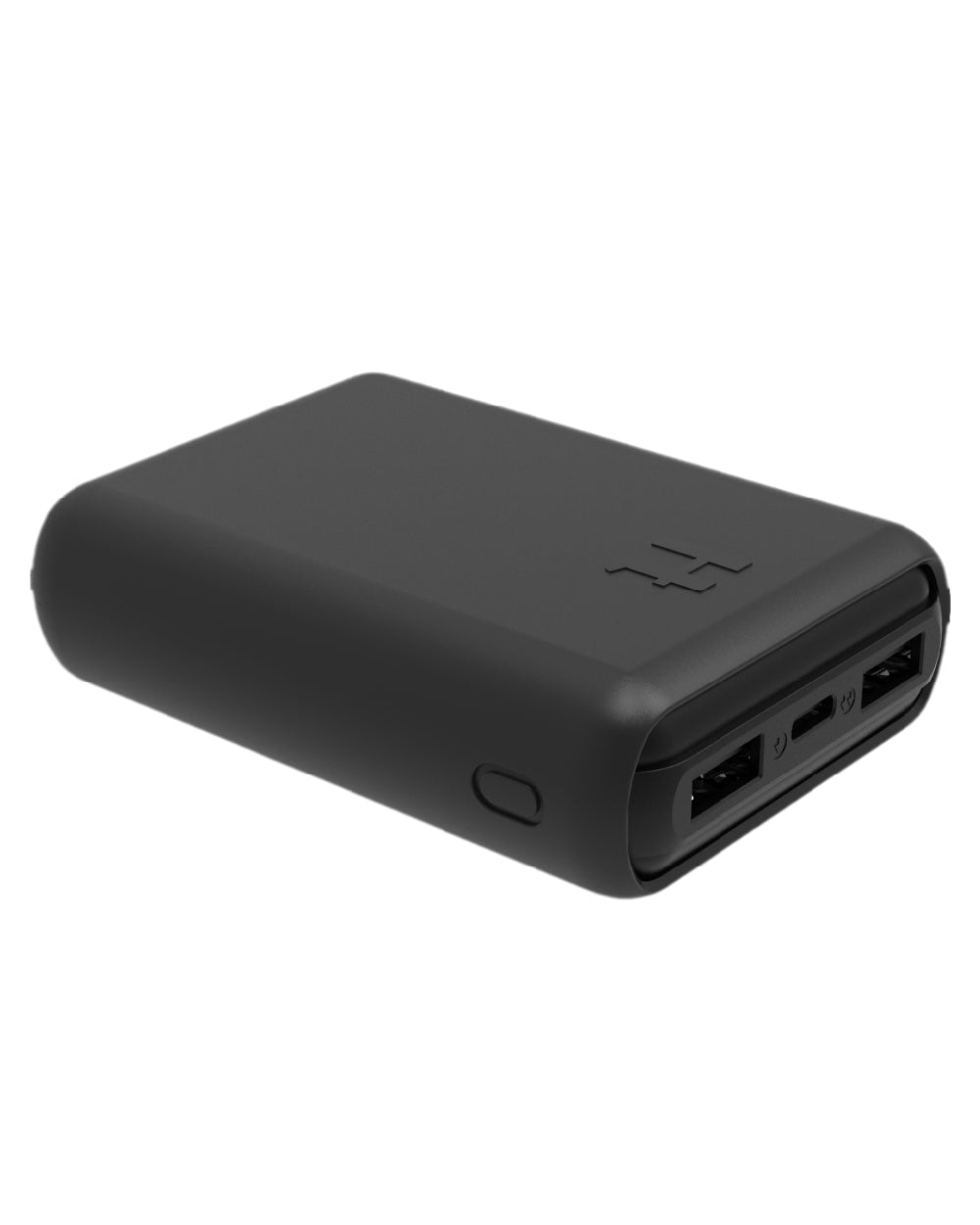 Black Coloured Harkila Heat Power Bank V2 on white background #colour_black