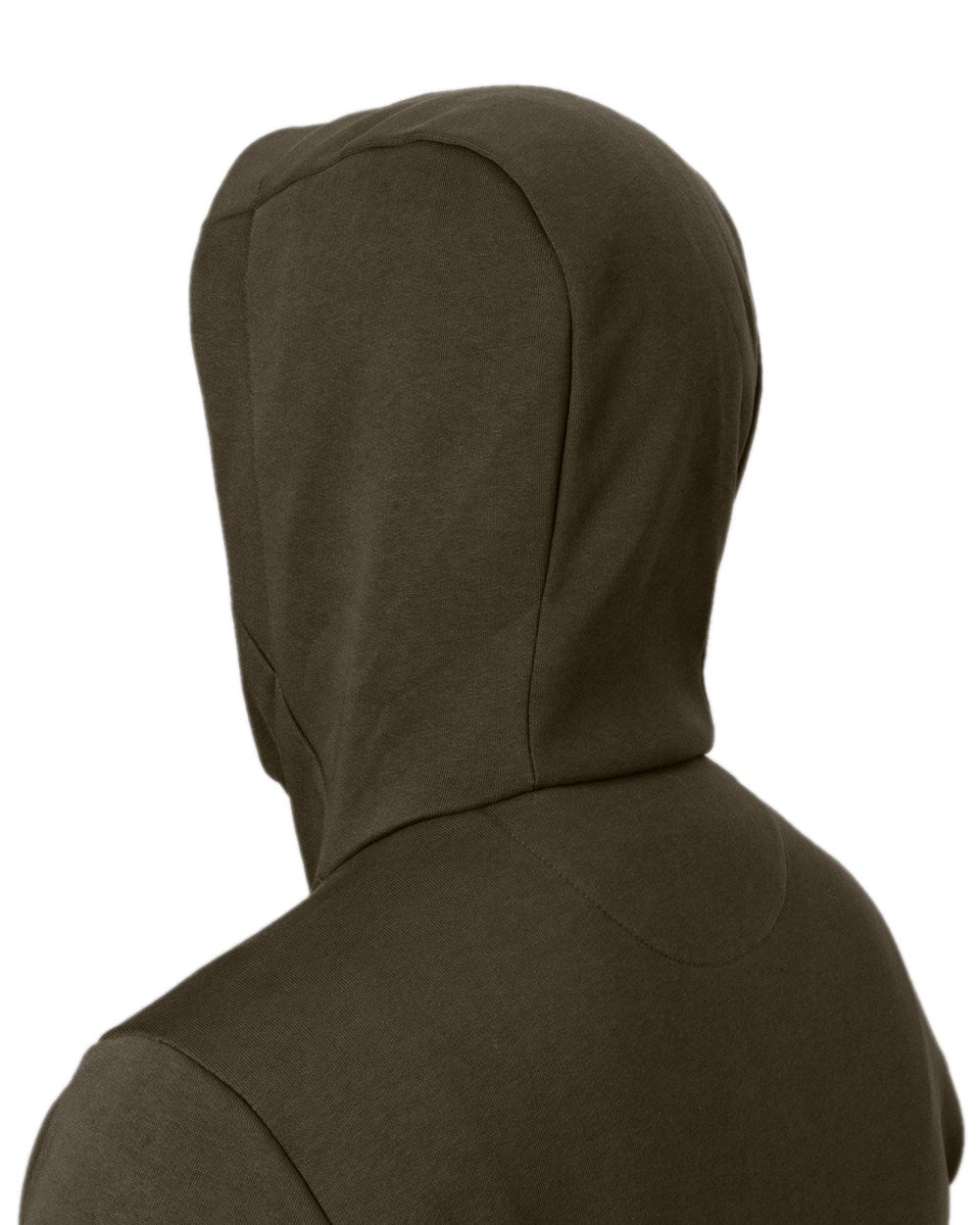 Shadow Brown Coloured Harkila Hoodie on white background #colour_shadow-brown