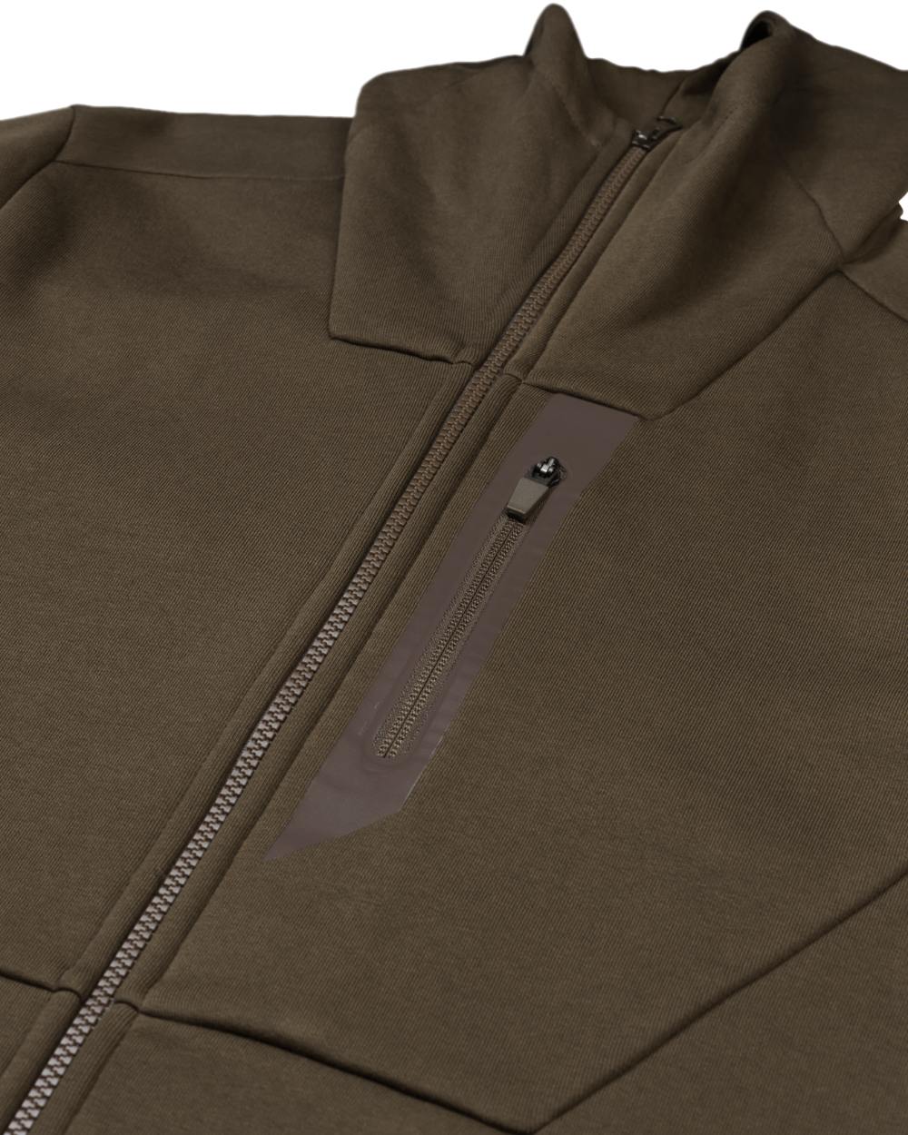 Willow Green Coloured Harkila Hoodie on white background #colour_willow-green