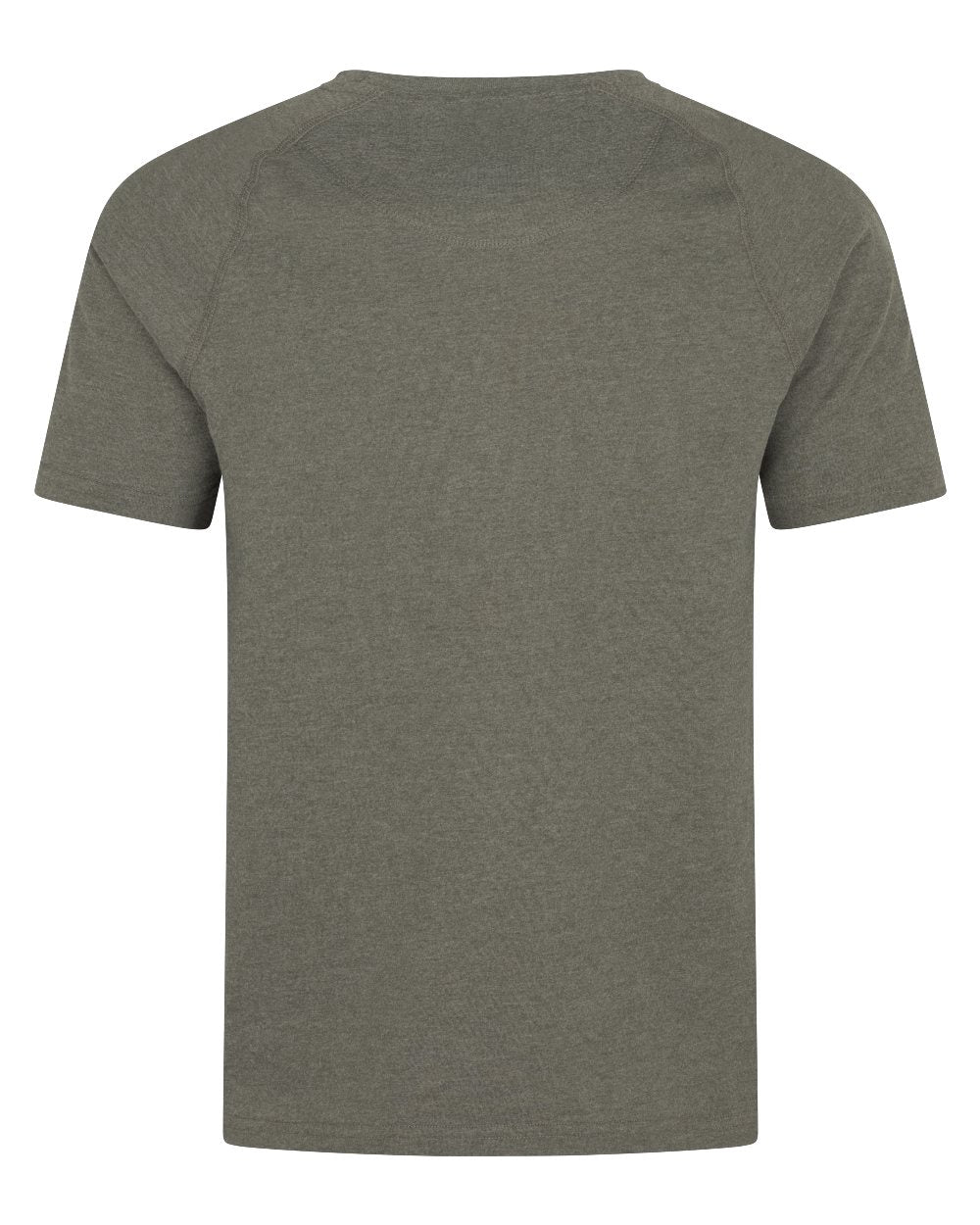 Green Melange Coloured Harkila Instinct Short Sleeve T-Shirt on white background #colour_green-melange