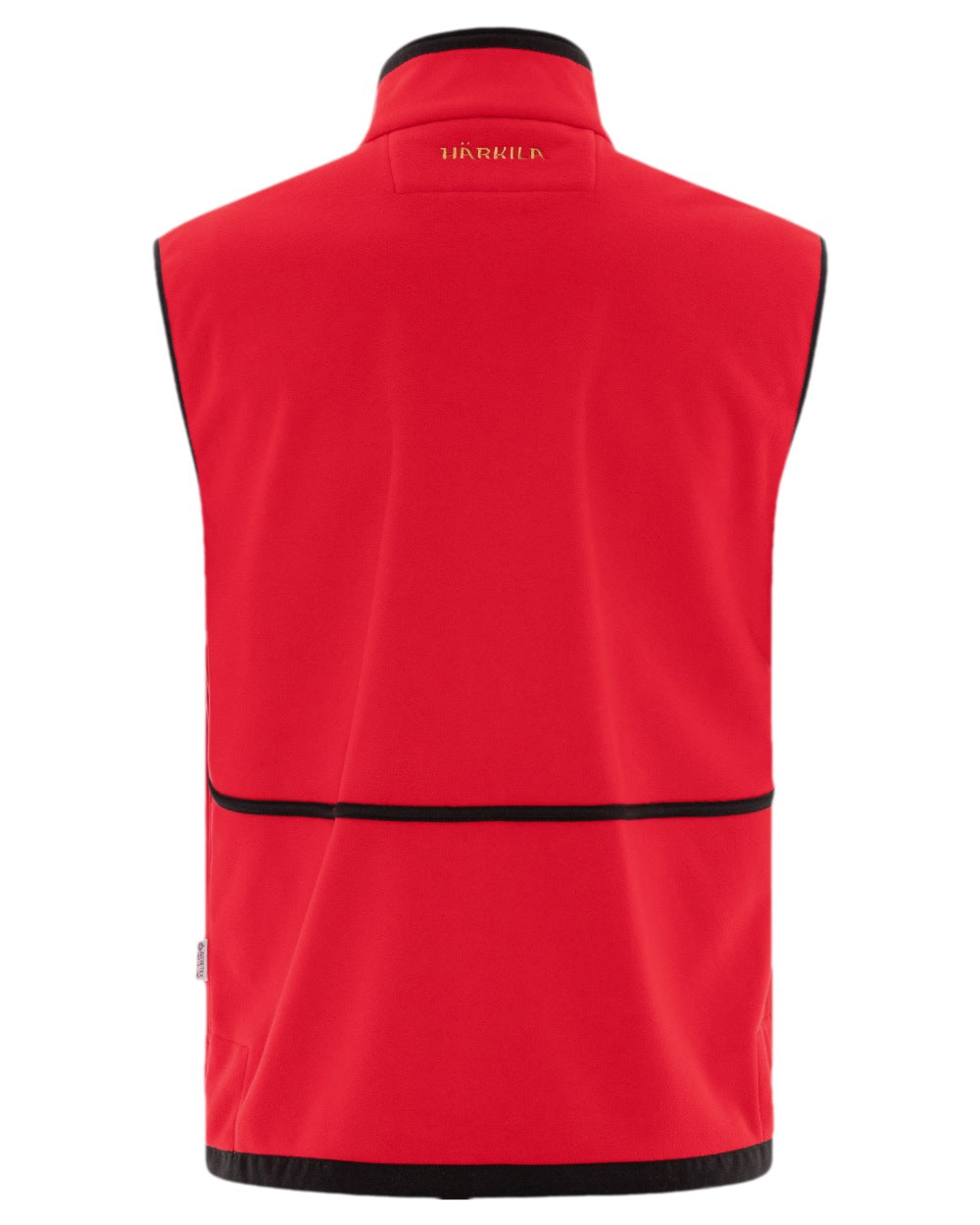 Brown Red Coloured Harkila Kamko Fleece Waistcoat on white background #colour_brown-red