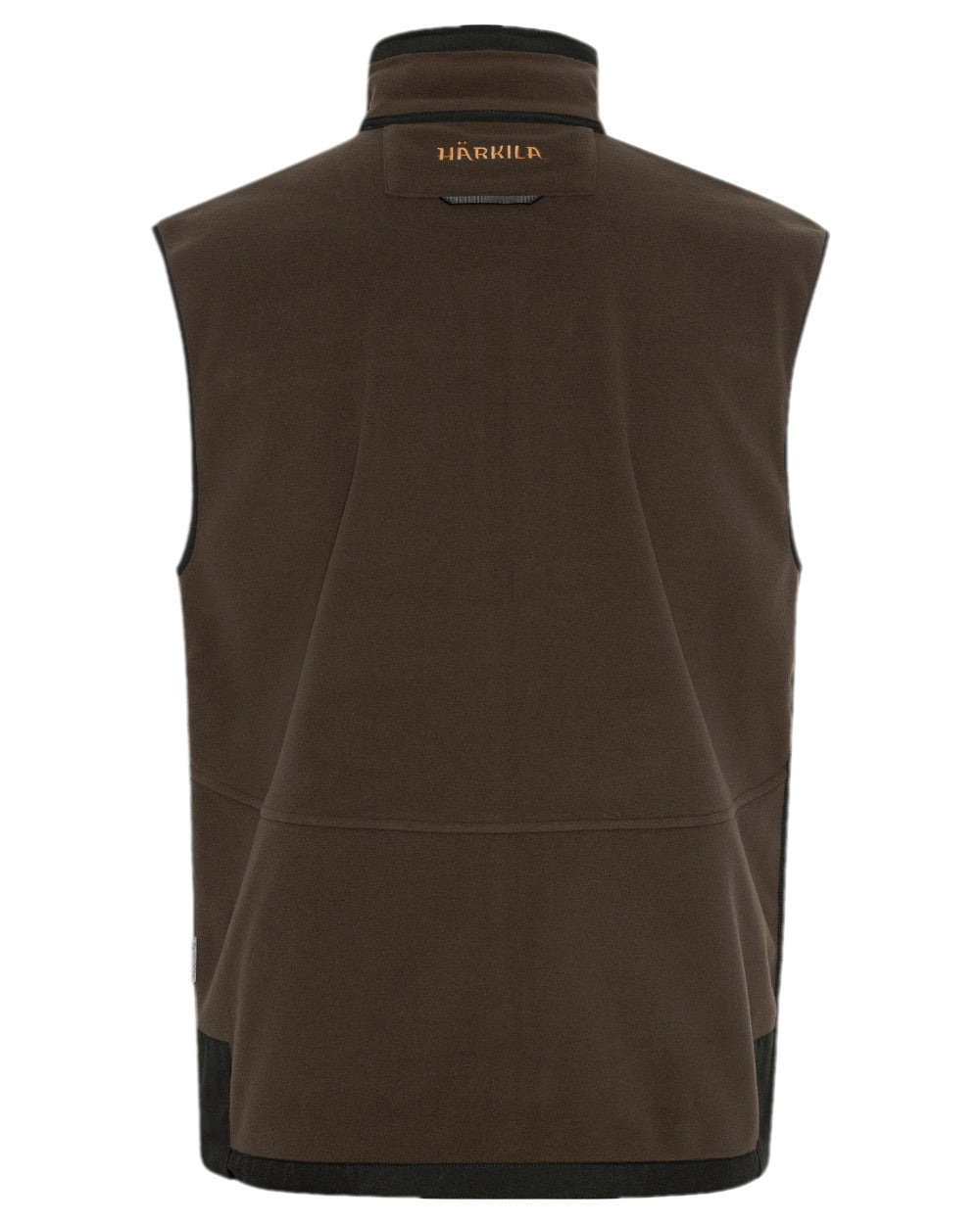 Brown Red Coloured Harkila Kamko Fleece Waistcoat on white background #colour_brown-red