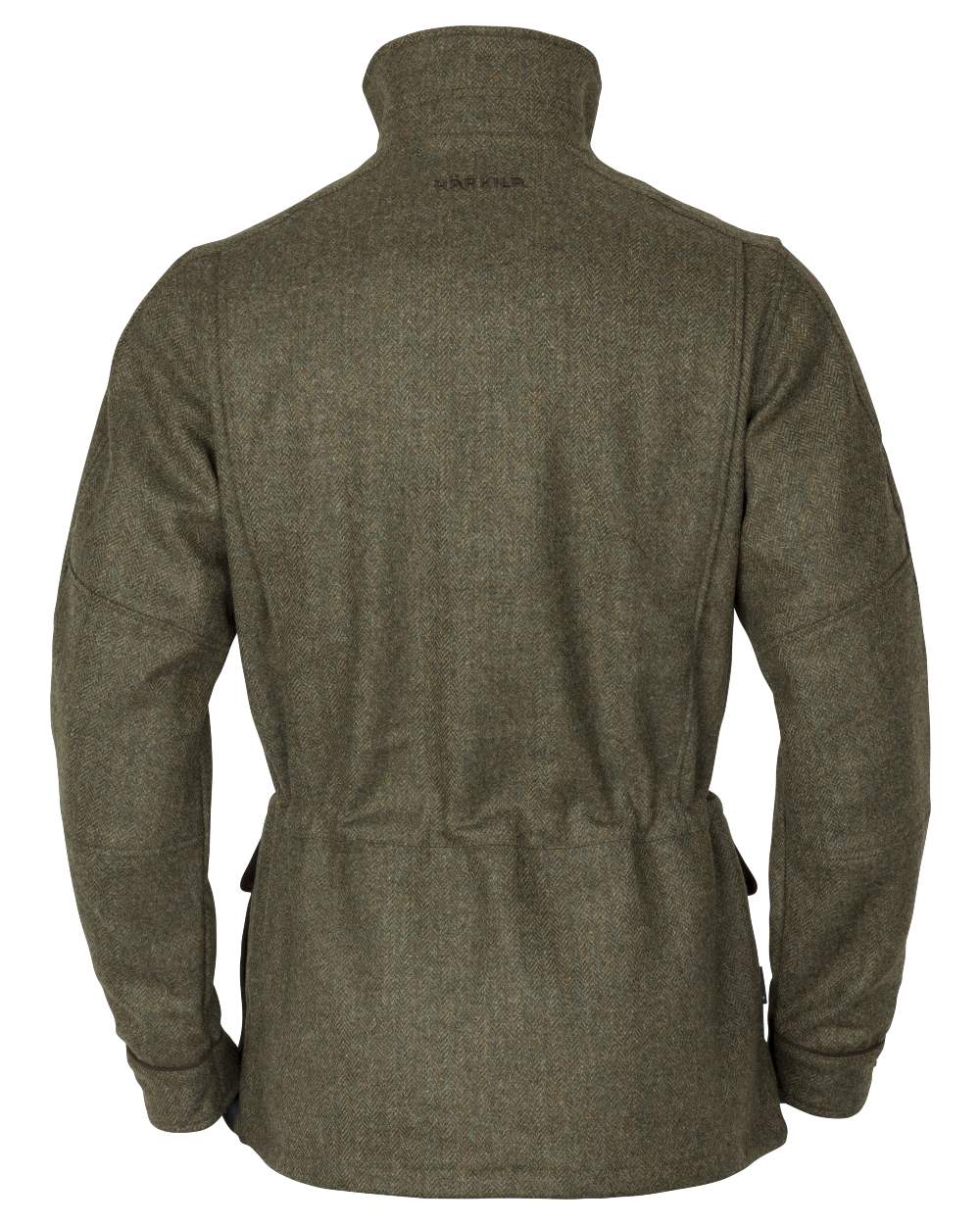 Forest Green Herringbone Coloured Harkila Kenmore GTX Jacket on white background #colour_forest-green-herringbone