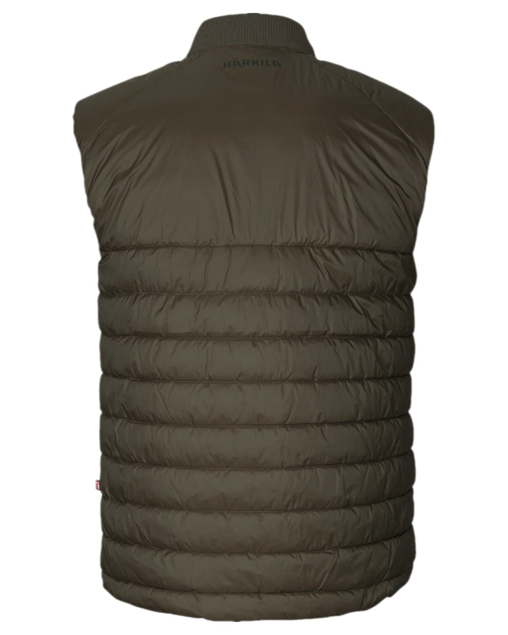 Willow Green Coloured Harkila Logmar Insulated Packable Waistcoat on white background #colour_willow-green