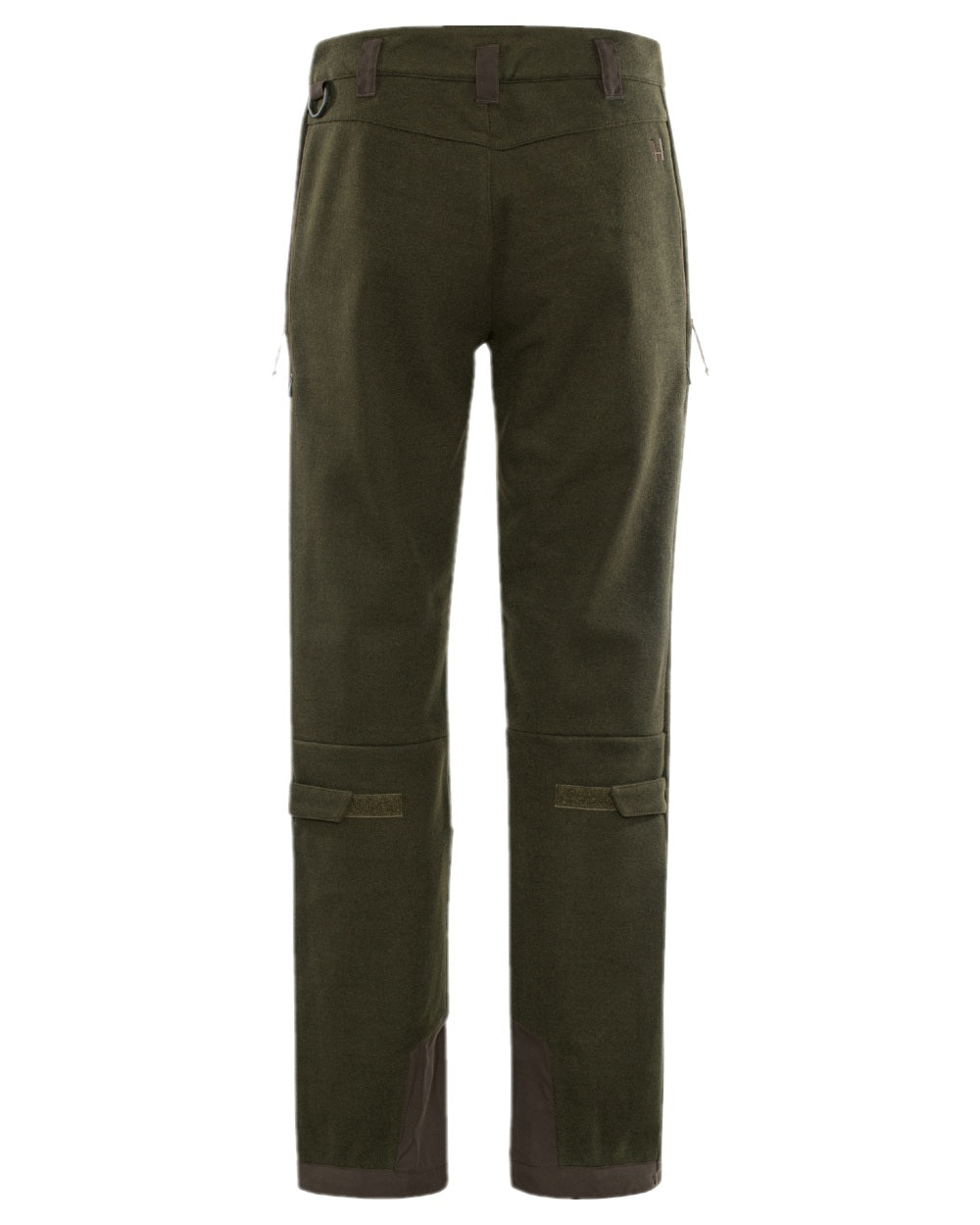 Willow Green Coloured Harkila Metso Womens Hybrid Trousers on white background #colour_willow-green
