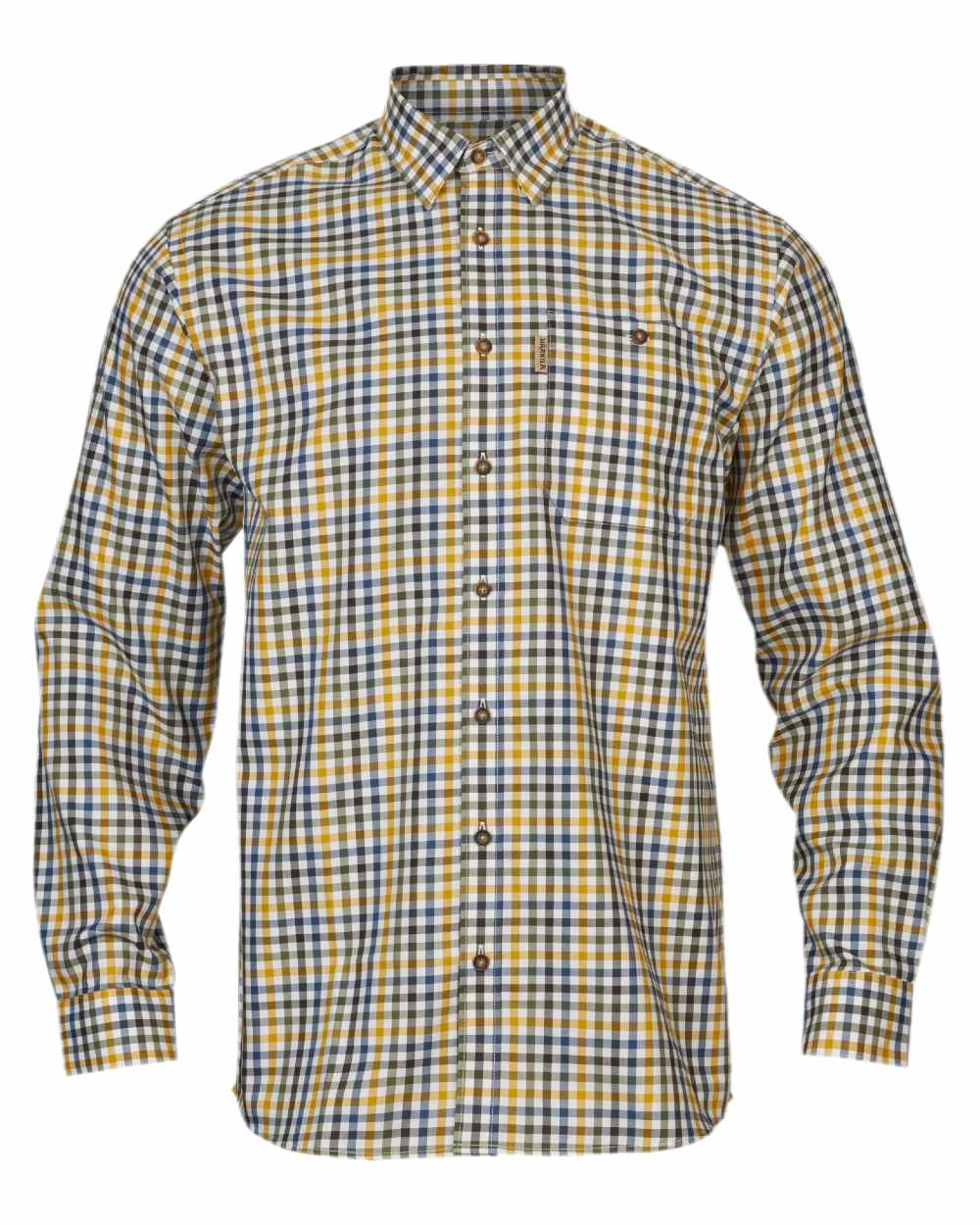 Grape Leaf Coloured Harkila Milford Shirt on white background #colour_grape-leaf