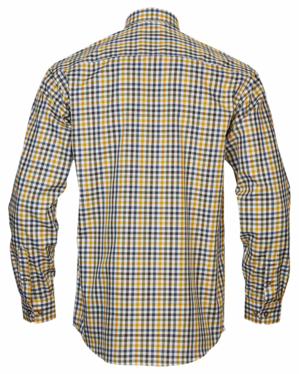 Grape Leaf Coloured Harkila Milford Shirt on outdoor background #colour_grape-leaf
