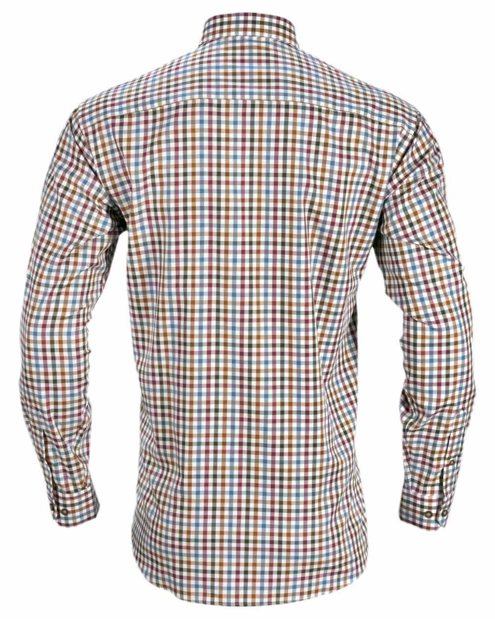 Multi Check Coloured Harkila Milford Shirt on white background #colour_multi-check