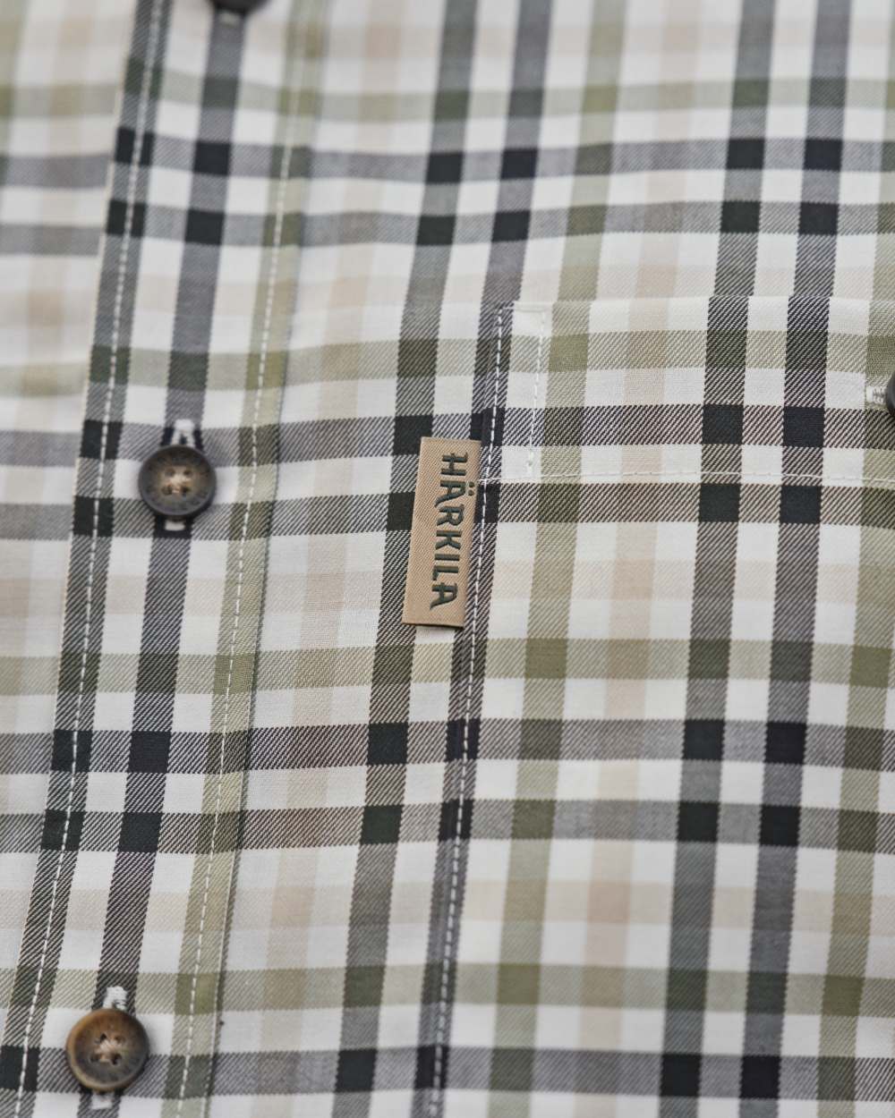 Rosin Deep Well Coloured Harkila Milford Shirt on white background #colour_rosin-deep-well
