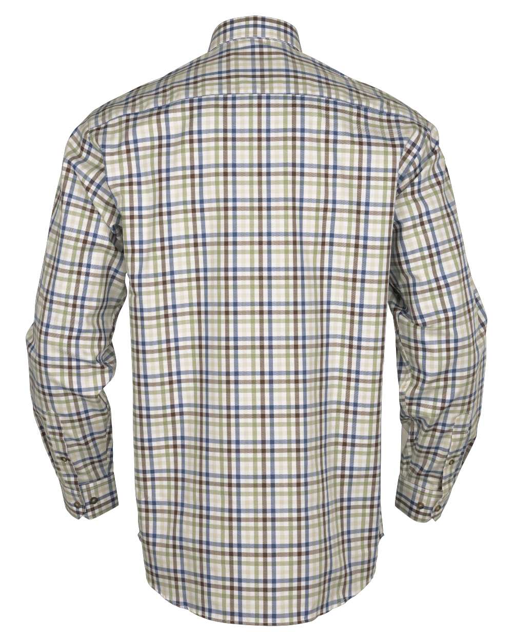 Sea Blue Coloured Harkila Milford Shirt on white background #colour_sea-blue