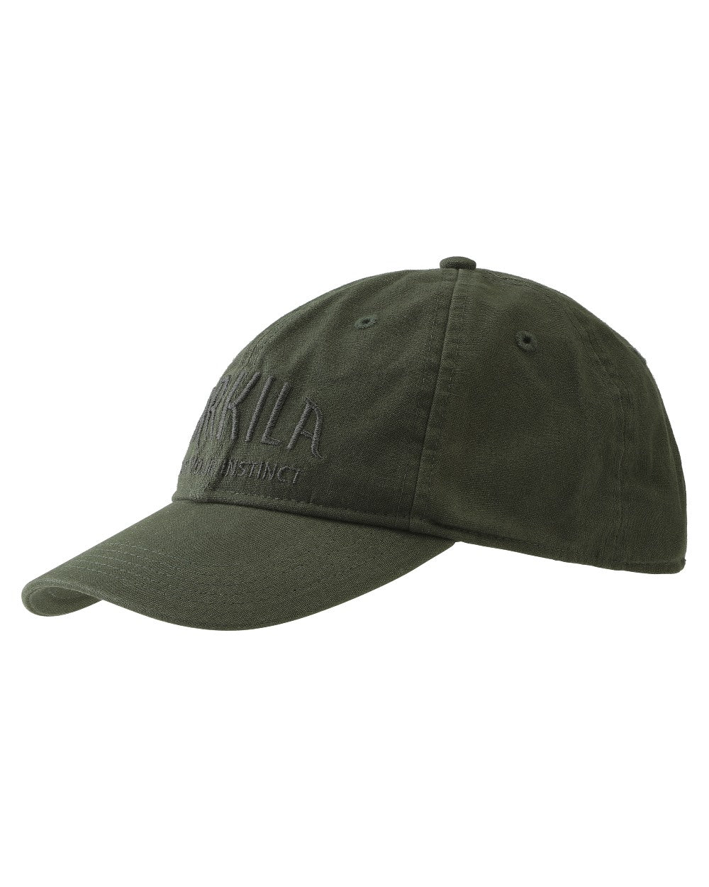 Duffel Green Coloured Harkila Modi Cap on white background #colour_duffel-green