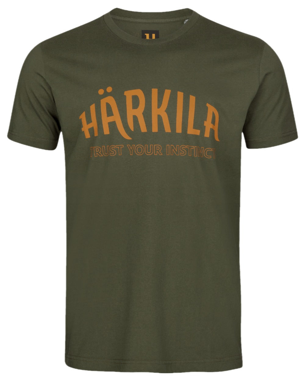 Rosin Coloured Harkila Modi Short Sleeve T-Shirt on white background #colour_rosin