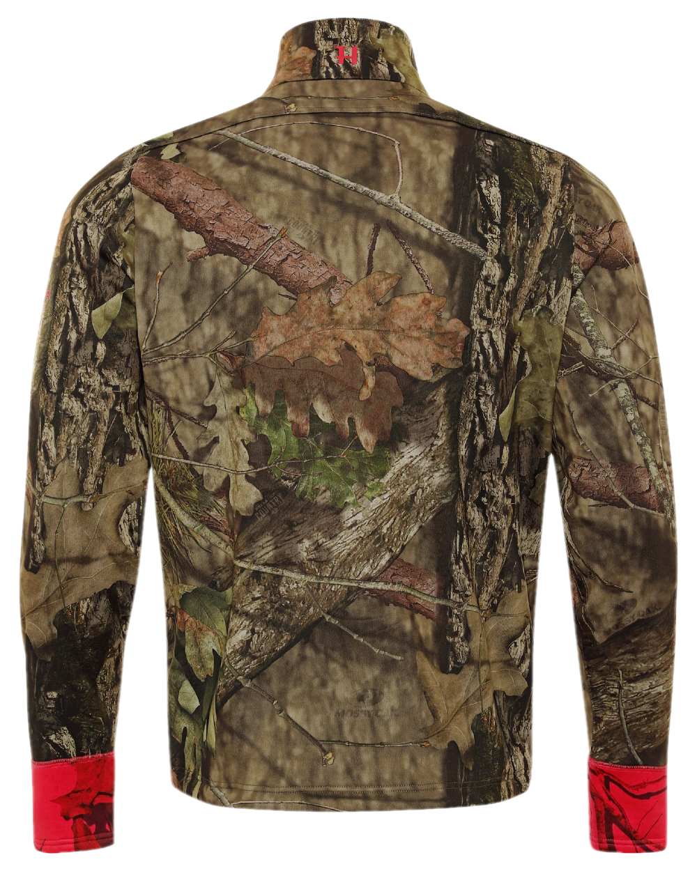 Mossy Oak Break-Up Country Coloured Harkila Moose Hunter 2.0 Fleece Jacket on white background #colour_mossy-oak-break-up-country
