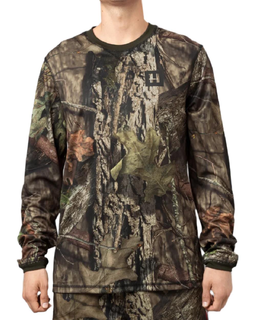 Mossy Oak Break-Up Country Coloured Harkila Moose Hunter 2.0 T-Shirt on white background #colour_mossy-oak-break-up-country