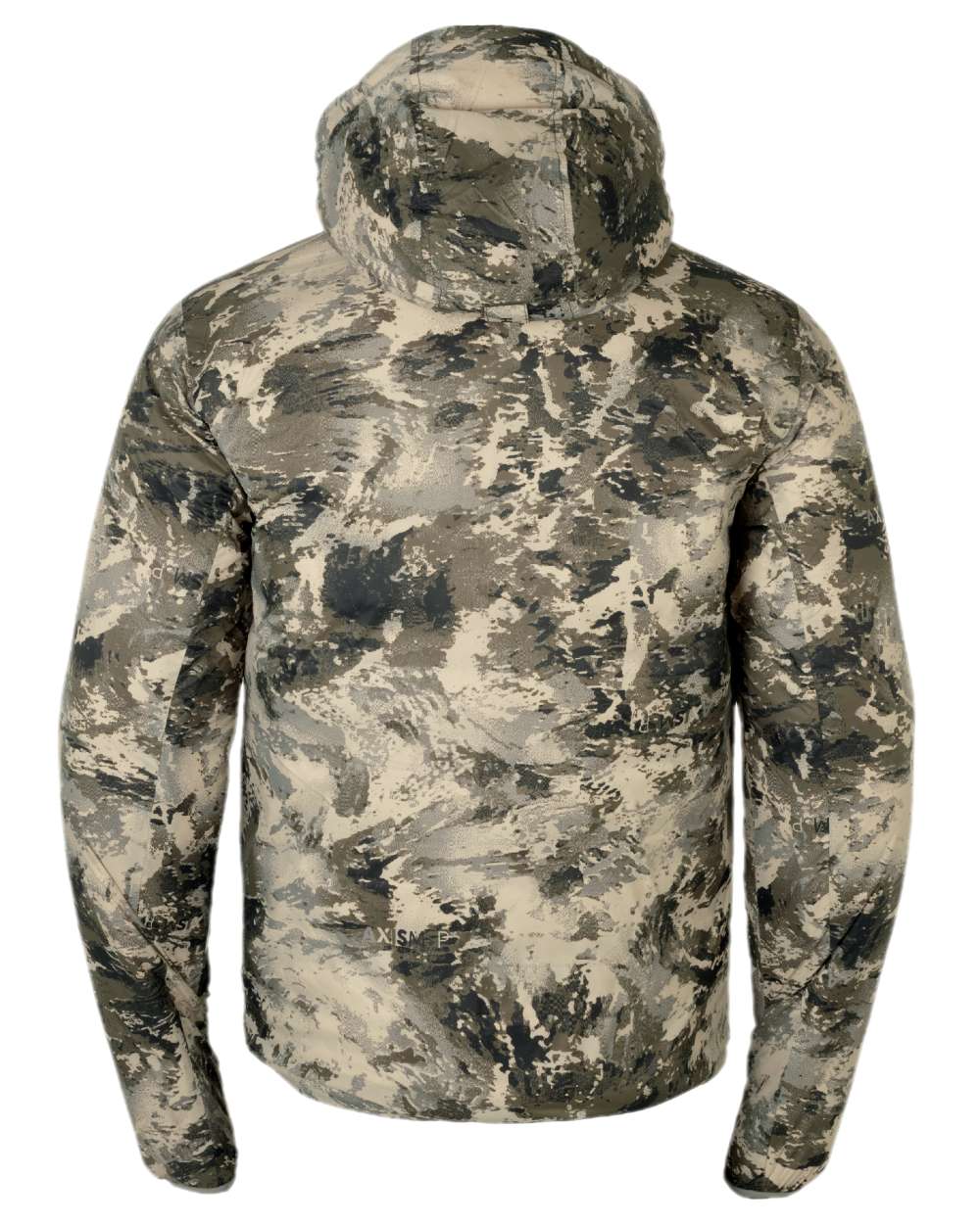 AXIS Mountain Coloured Harkila Mountain Hunter Expedition Packable Down Jacket on white background #colour_axis-mountain